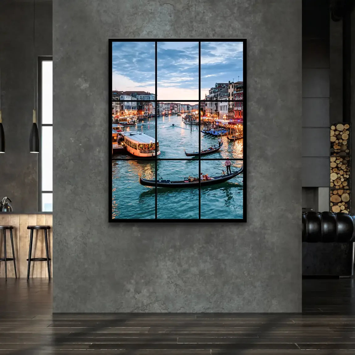 Lichter von Venedig Leinwand Bild
