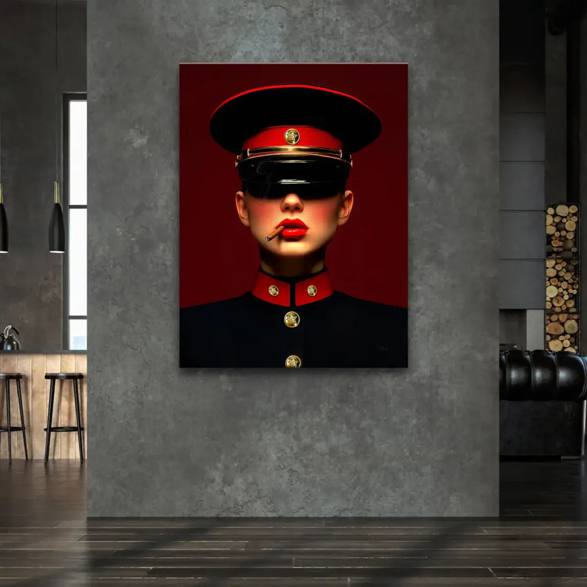 Russian Girl Leinwand Bild