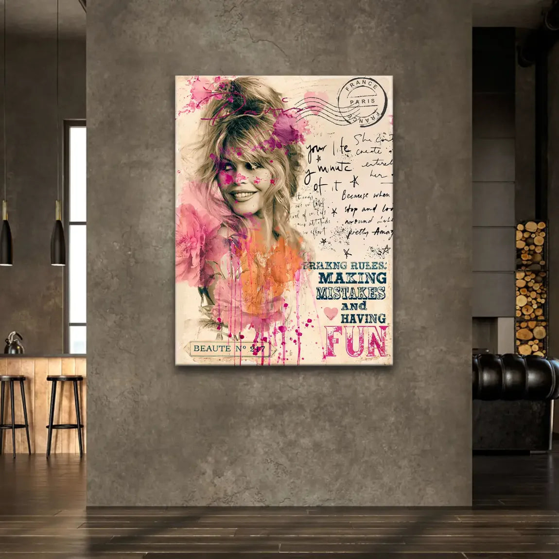 Bardot Paris Leinwand Bild
