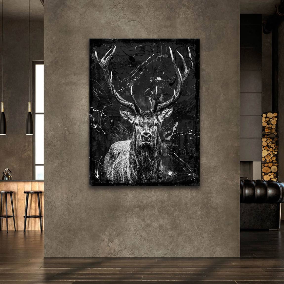 Hirsch Prestige Leinwand Bild