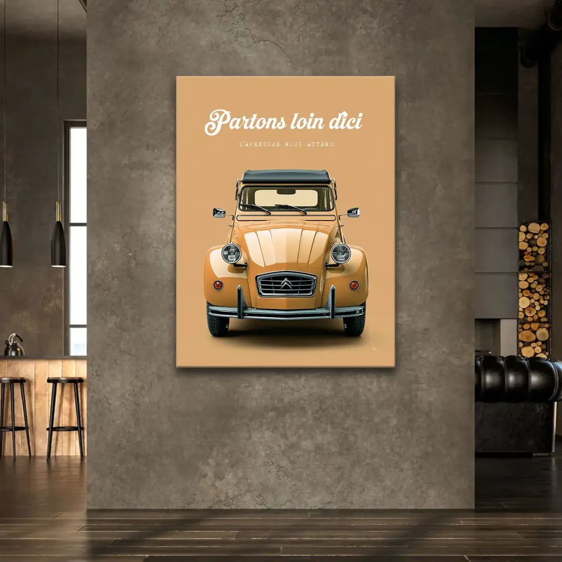 Citroen 2CV Voyage Leinwand Bild