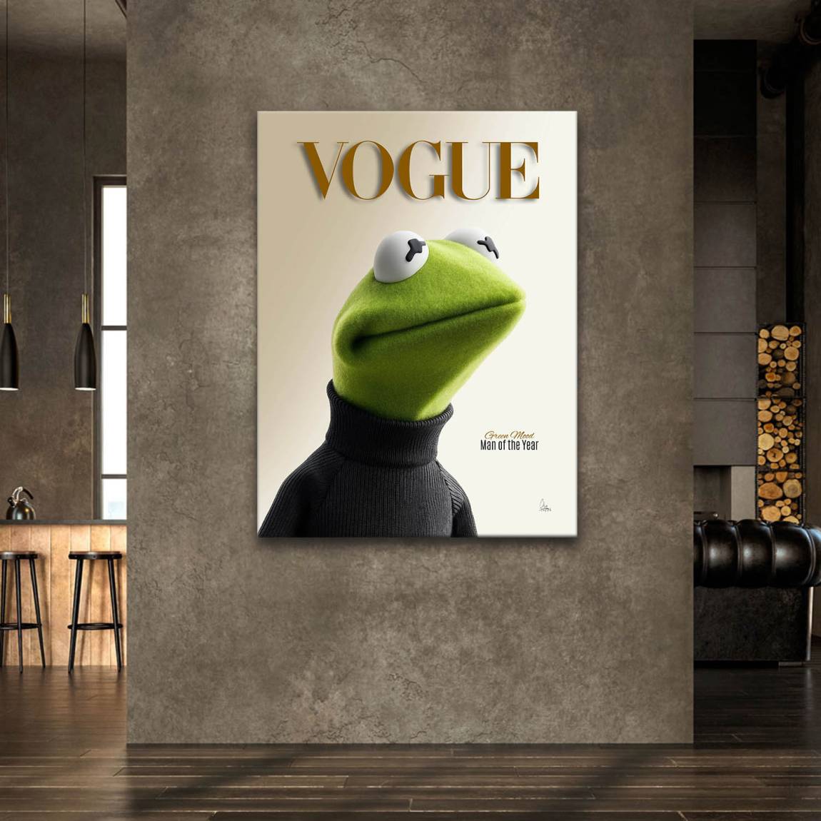 Kermit Couture Leinwand Bild