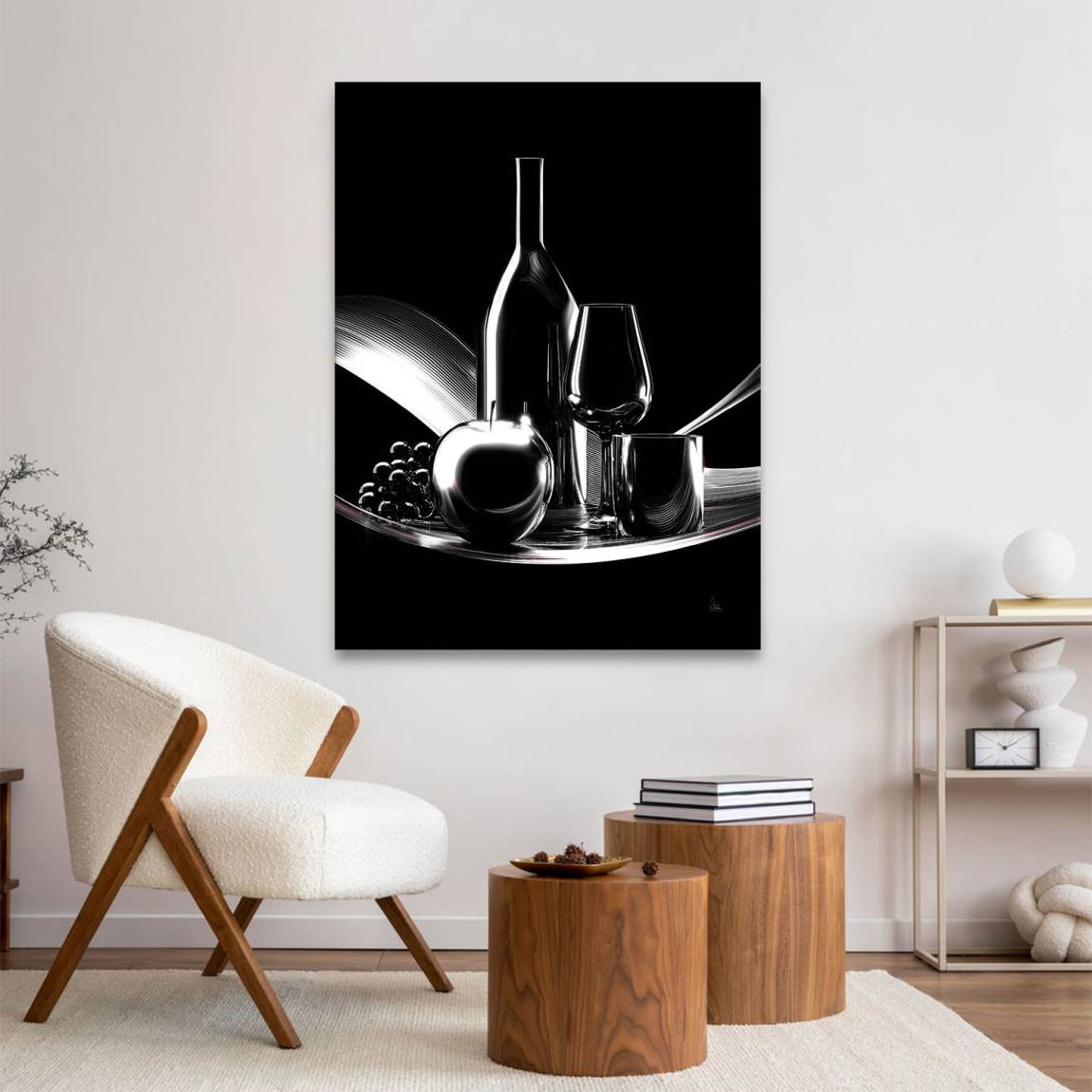 Wein Noir Leinwand Bild