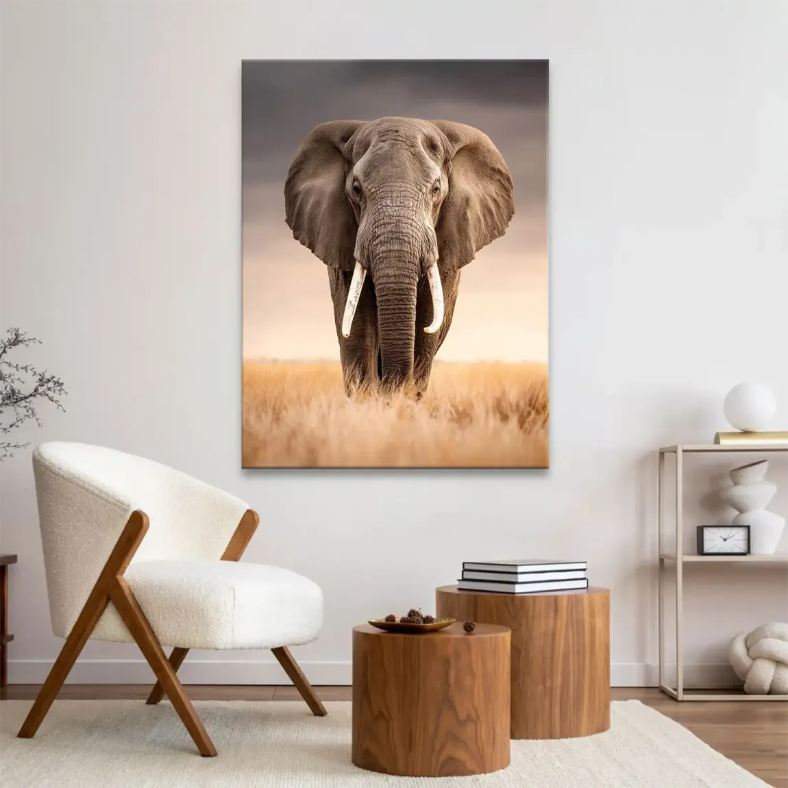 Savanne Elefant Leinwand Bild