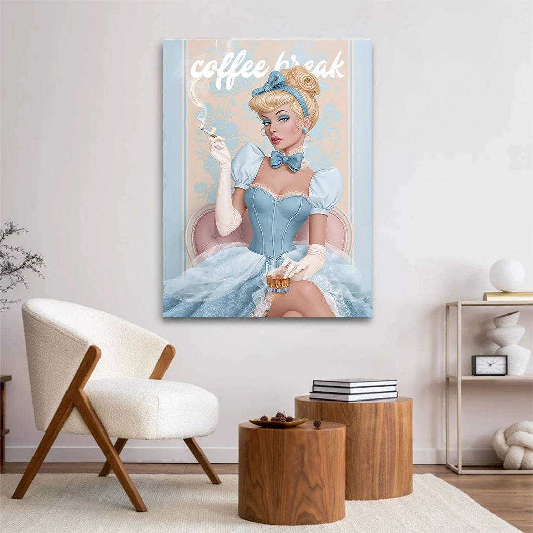 Cinderella Coffee Acrylglasbild