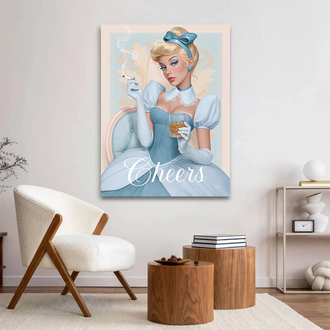 Cinderella Cheers Leinwand Bild