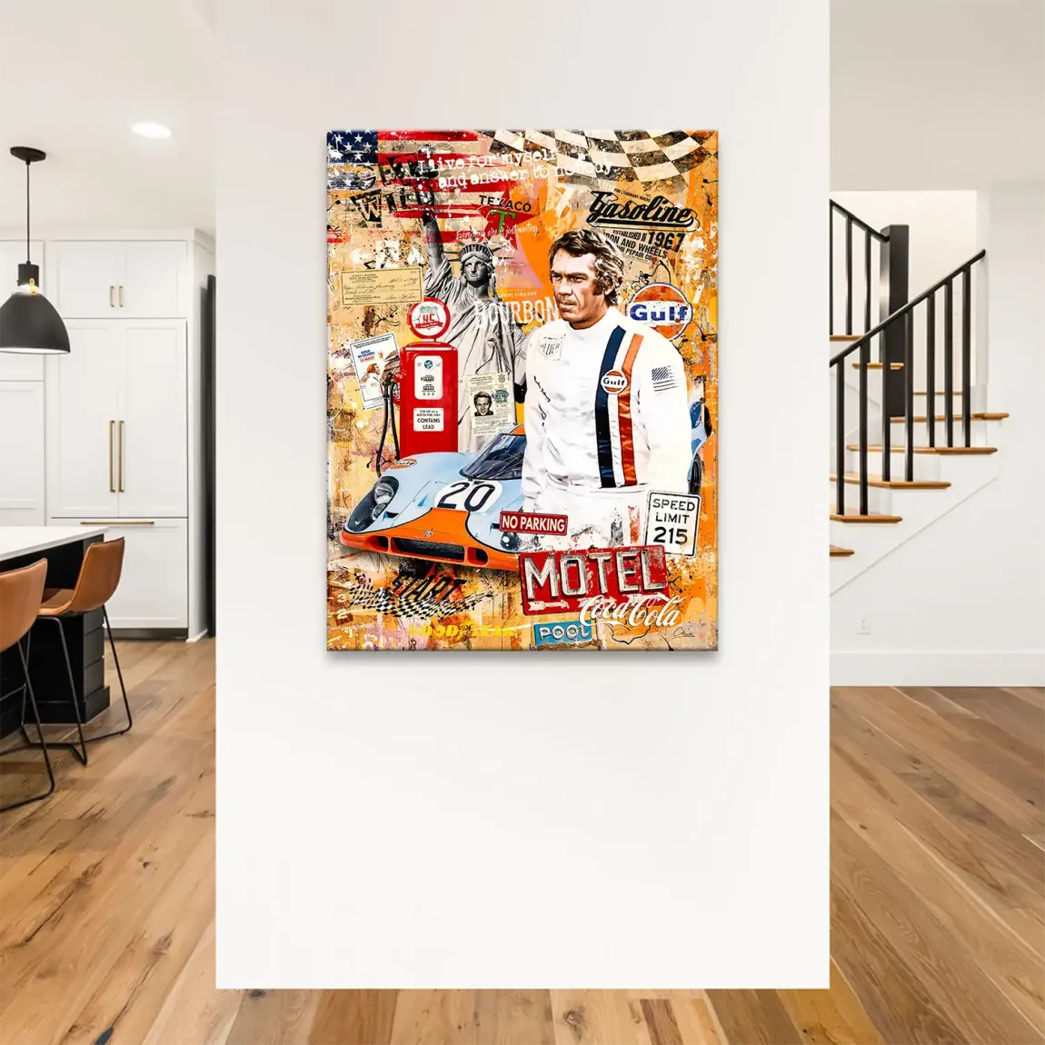 Steve McQueen Gasoline Spirit Leinwand Bild
