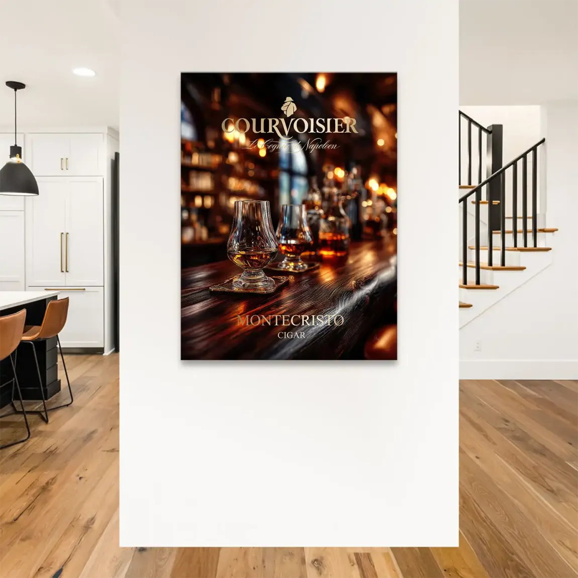 Amber Delight Cognac Leinwand Bild