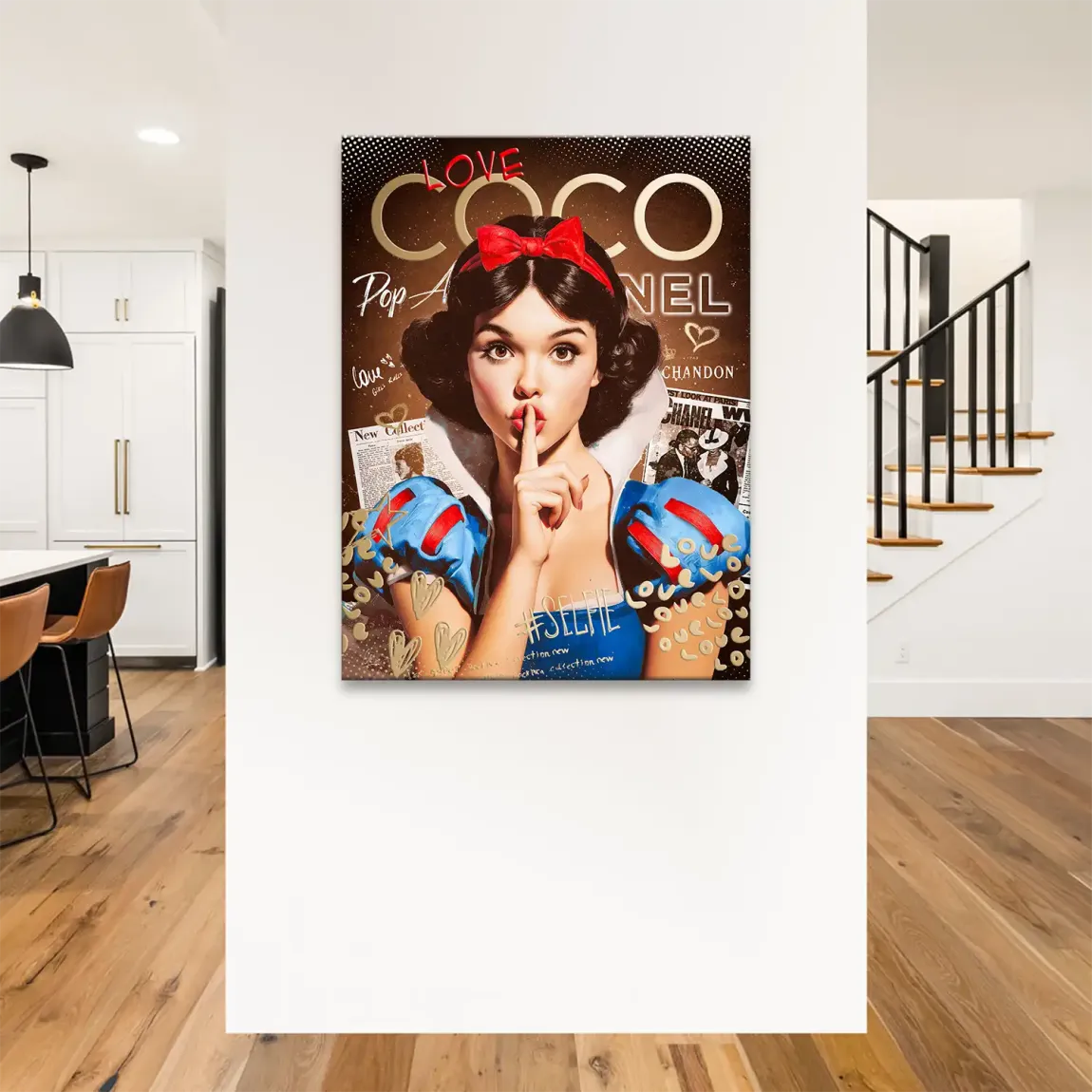 Schneewittchen Coco Glam Leinwand Bild
