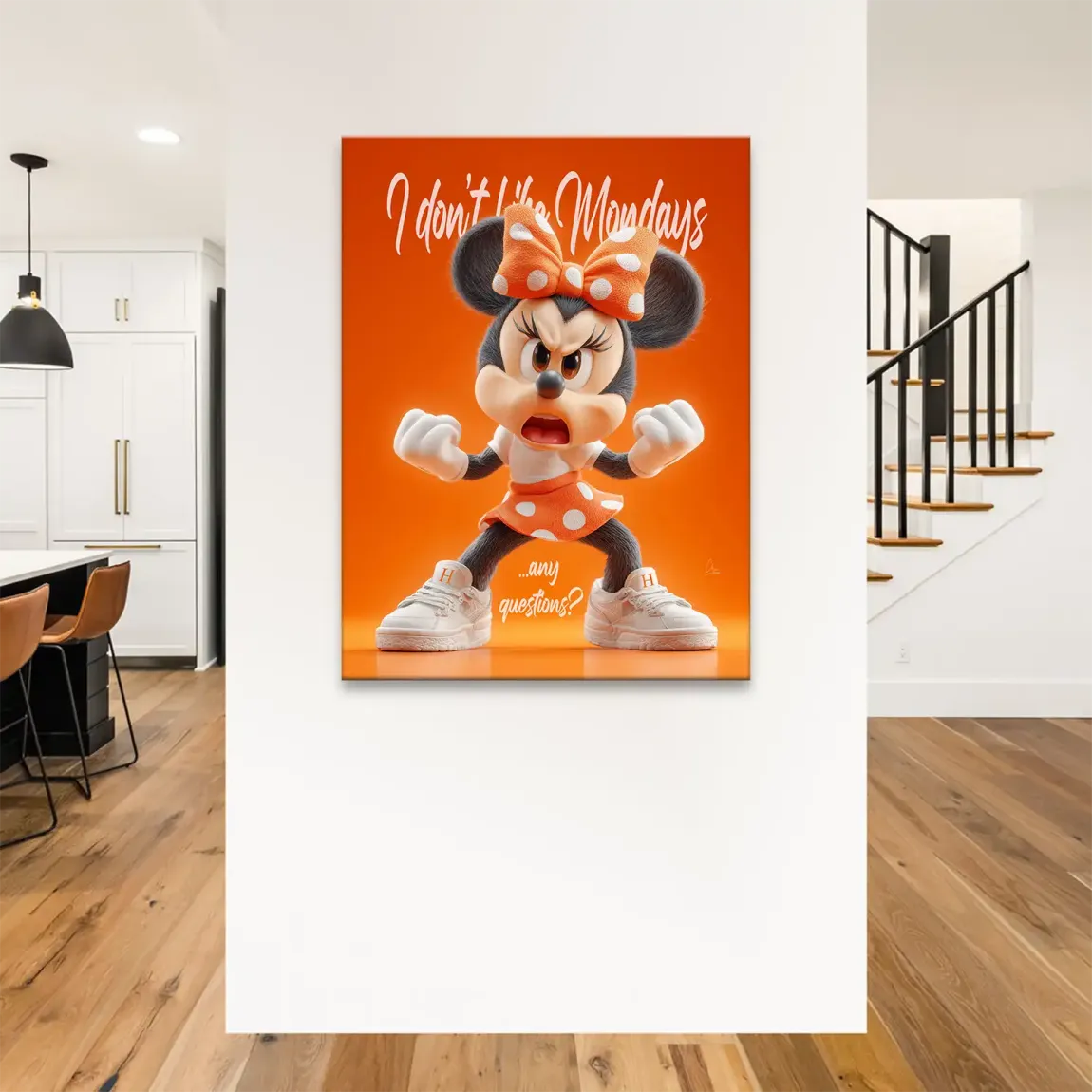 Monday Mood Minnie Maus Leinwand Bild