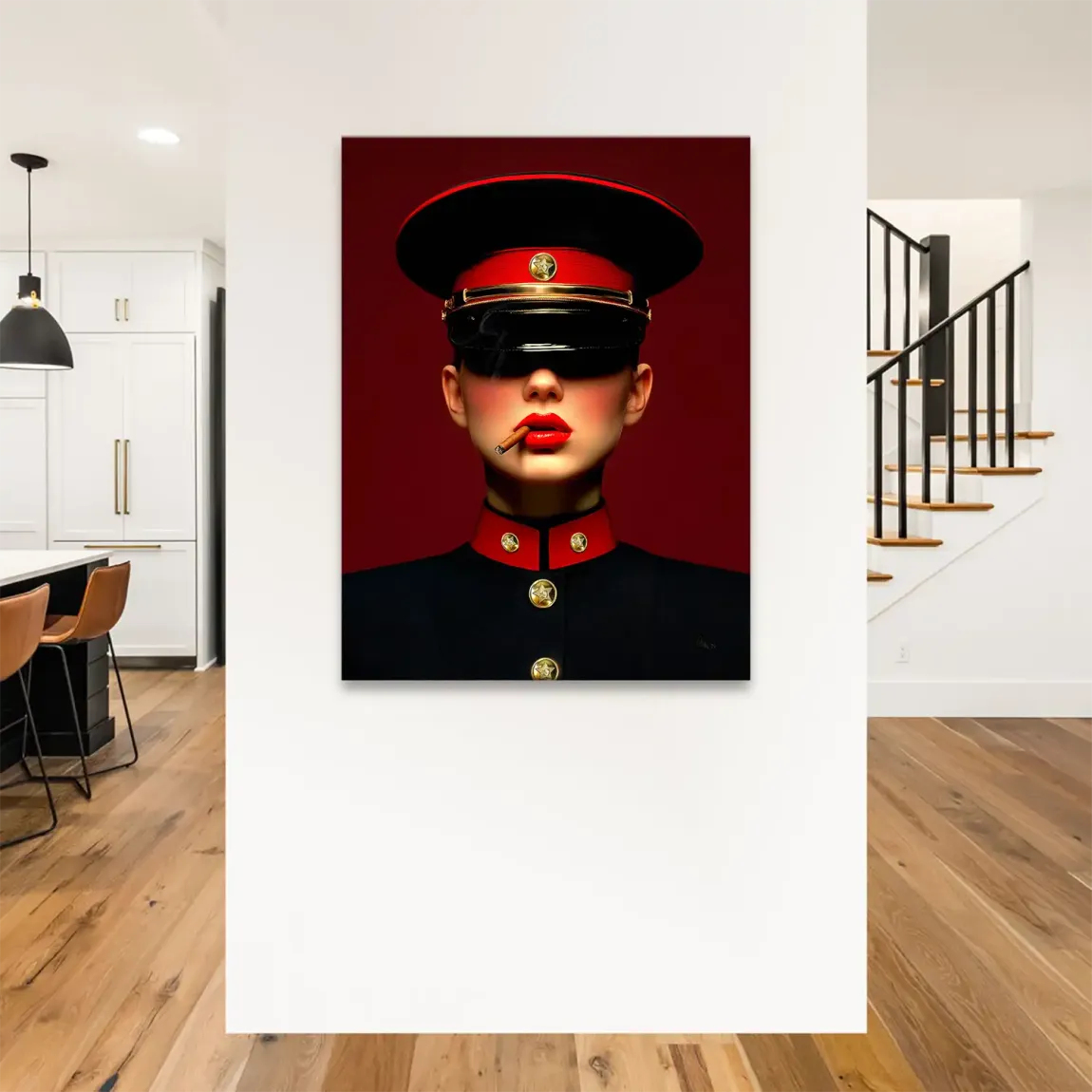 Russian Girl Leinwand Bild