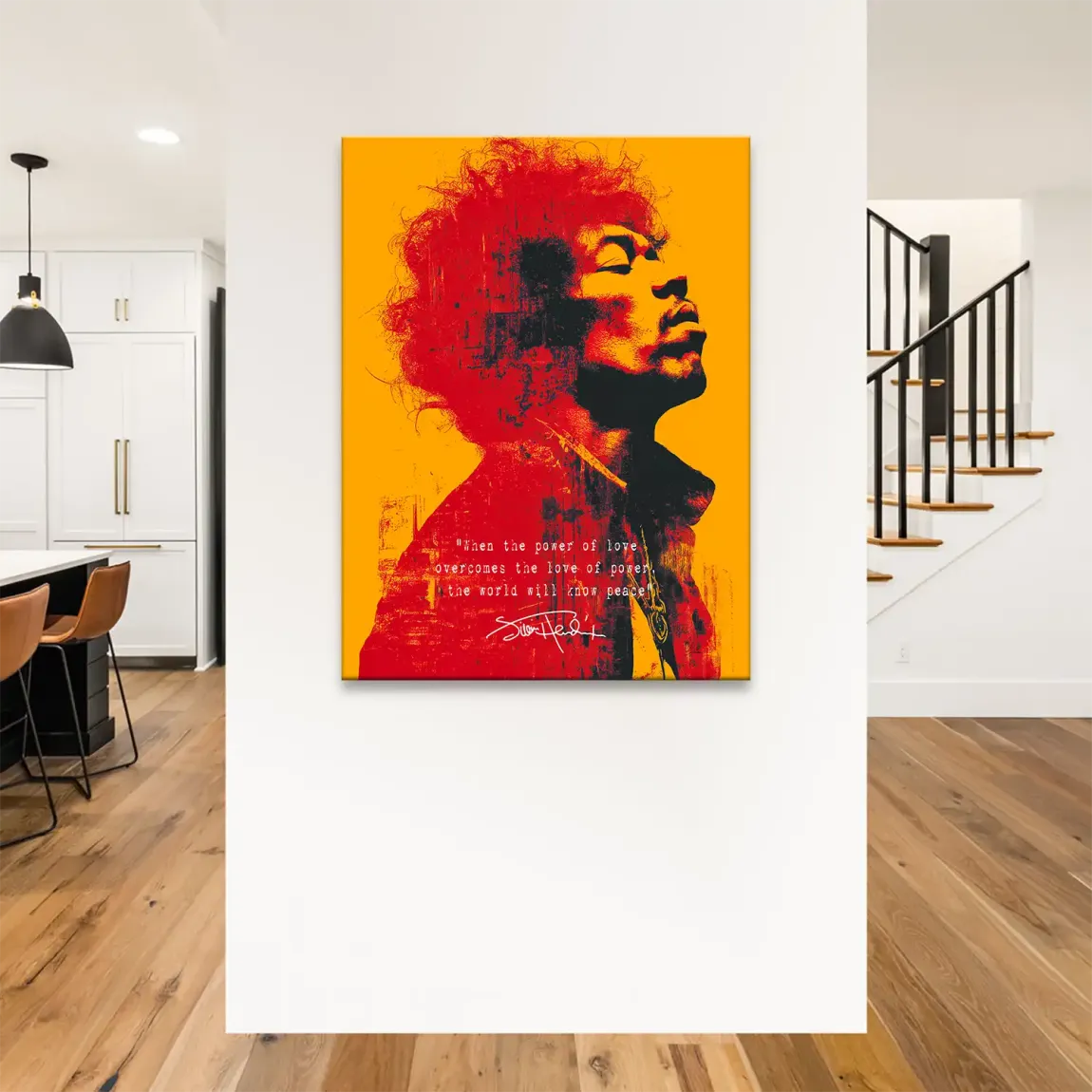 Electric Soul Hendrix Leinwand Bild