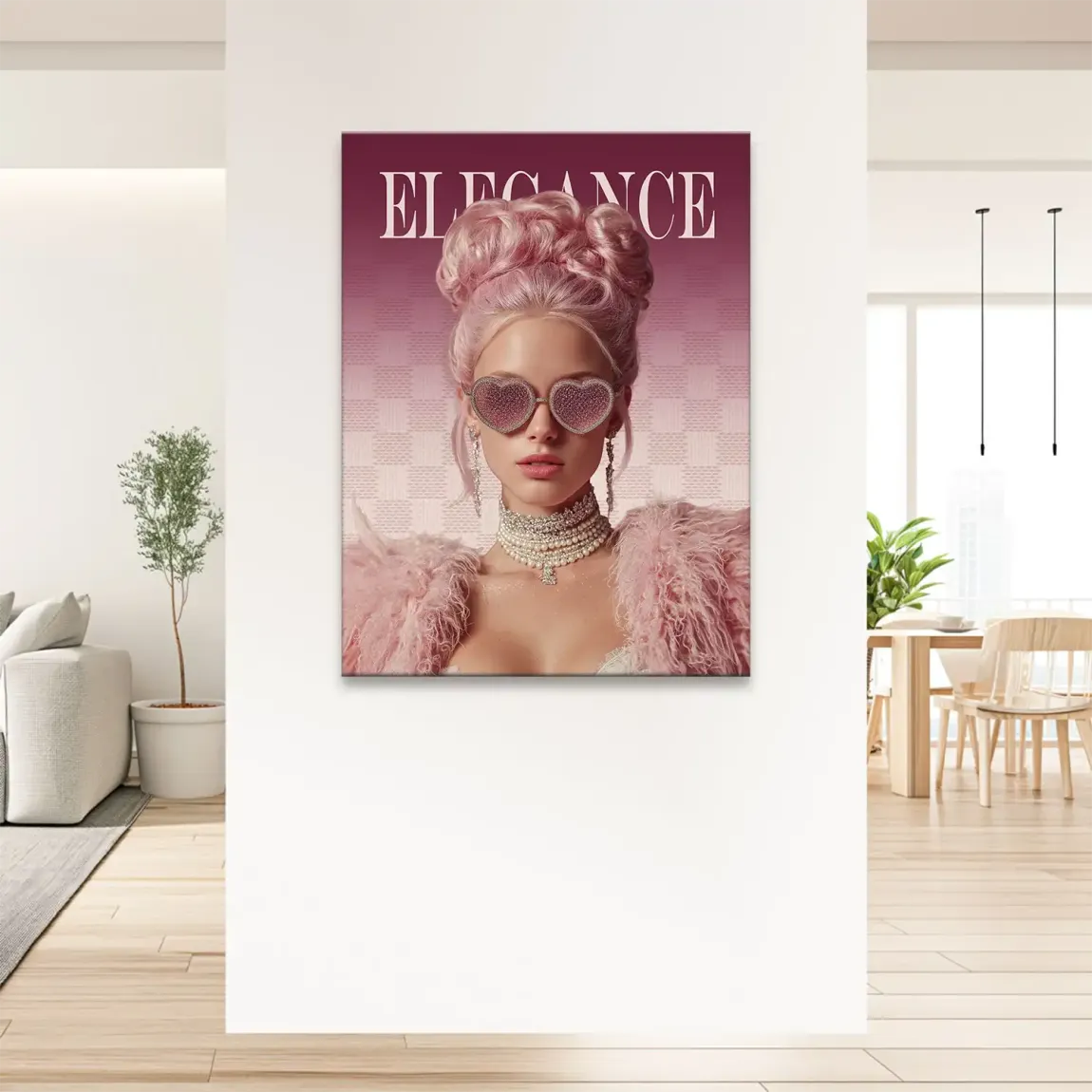Lady Elegance Leinwand Bild