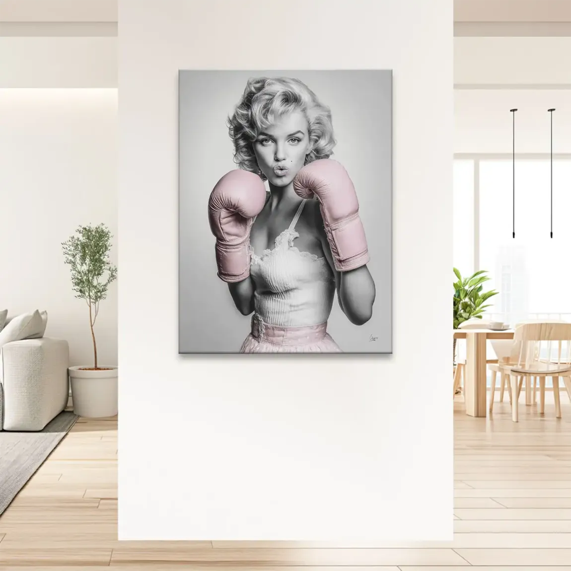 Marilyn Monroe Punch Leinwand Bild