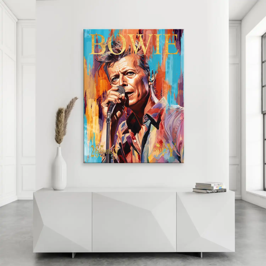 Bowie Abstrakt Style Leinwand Bild INGALERIE