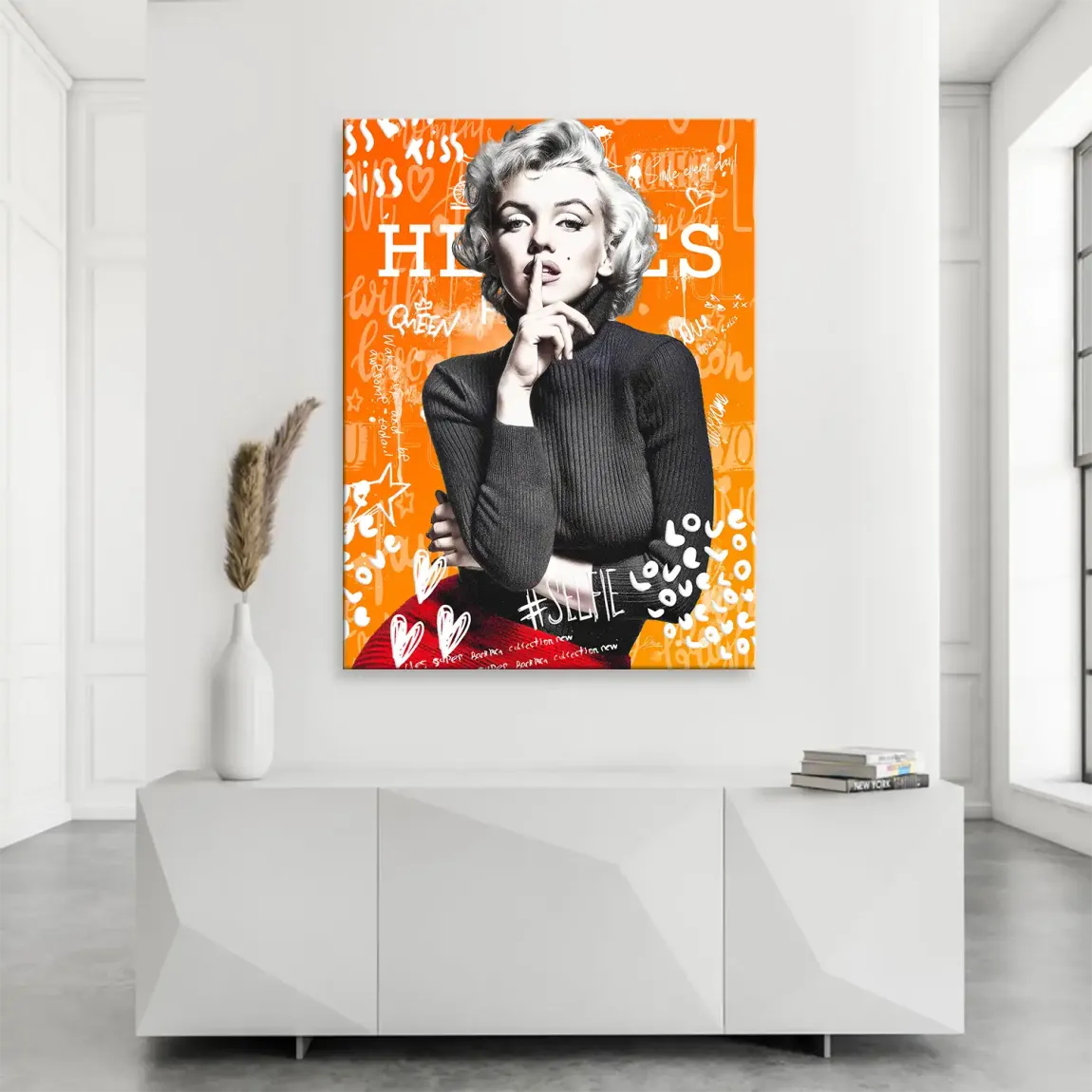 Queen of Silence Pop Leinwand Bild INGALERIE