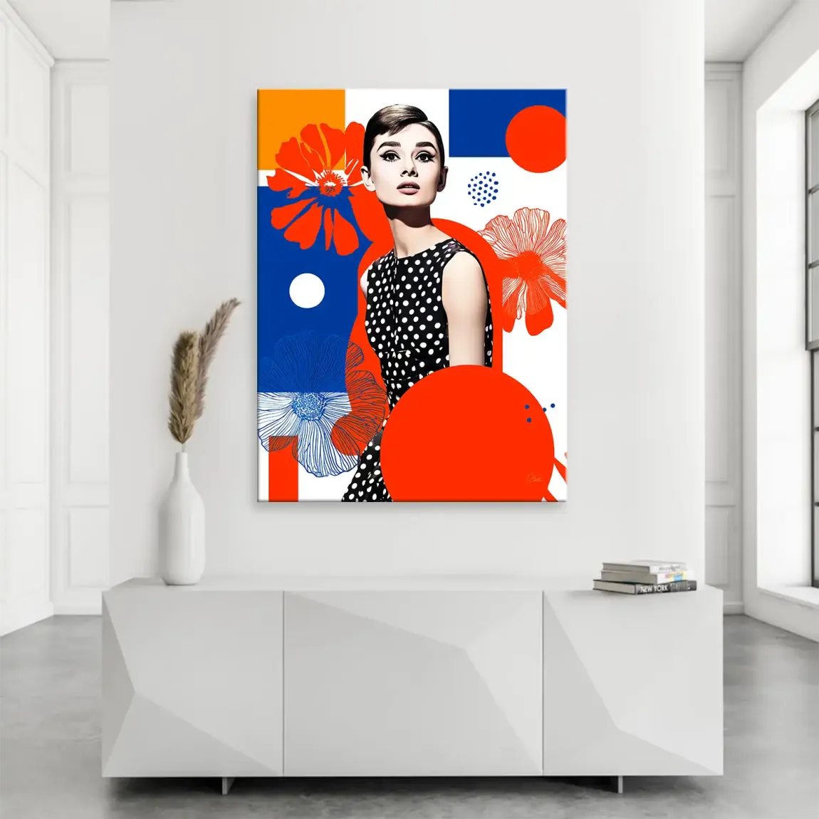 Audrey Hepburn Mod Muse Edition Leinwand Bild INGALERIE