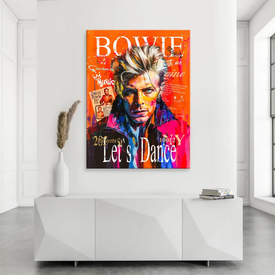 David Bowie Pop Art Vision Leinwand Bild INGALERIE