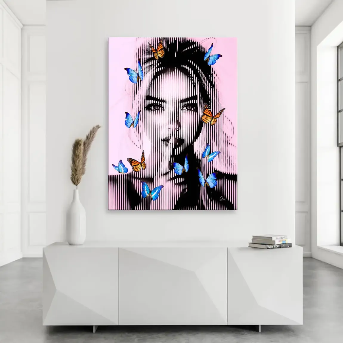 Silent Butterfly Leinwand Bild INGALERIE