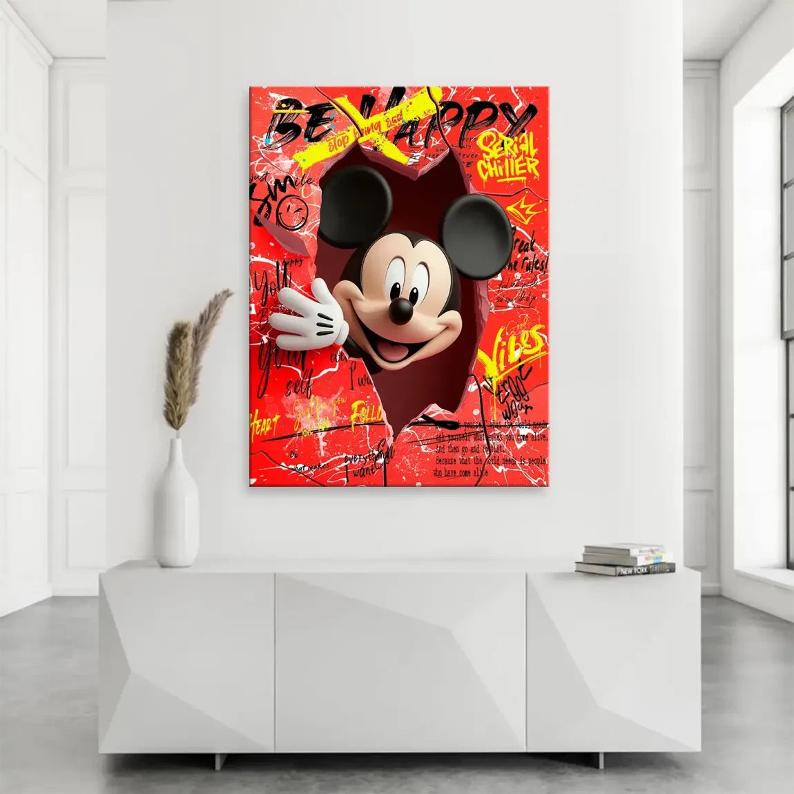 Charming Smile Micky Mouse Leinwand Bild INGALERIE