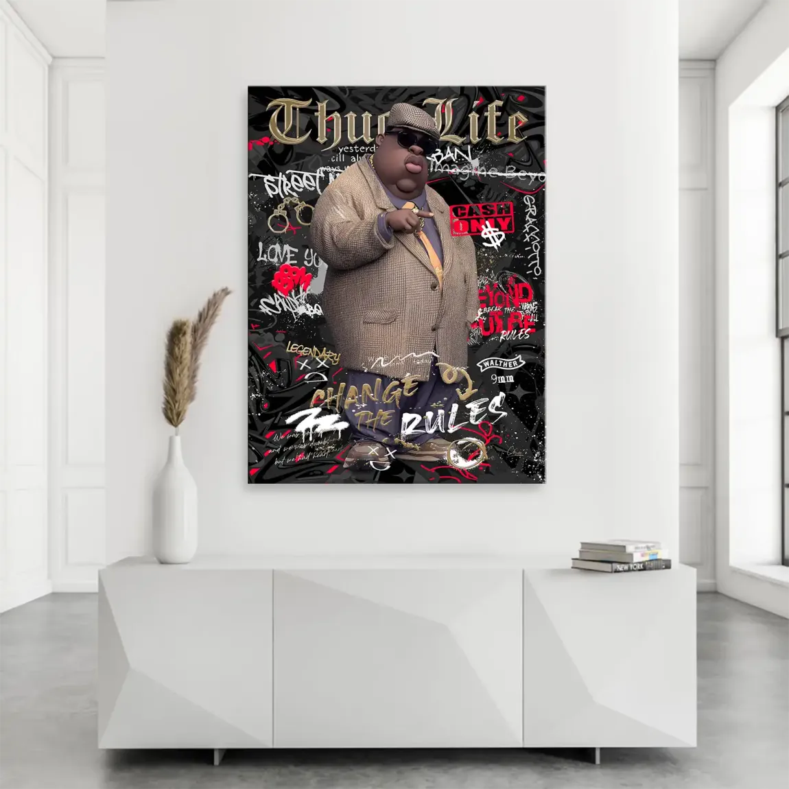 Thug Life Royalty Leinwand Bild INGALERIE
