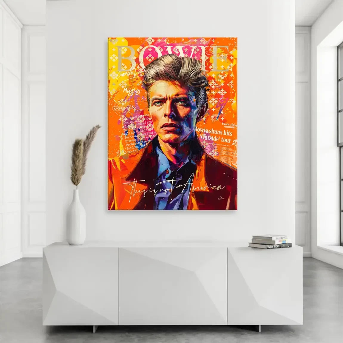 Bowie America Pop Art Leinwand Bild INGALERIE