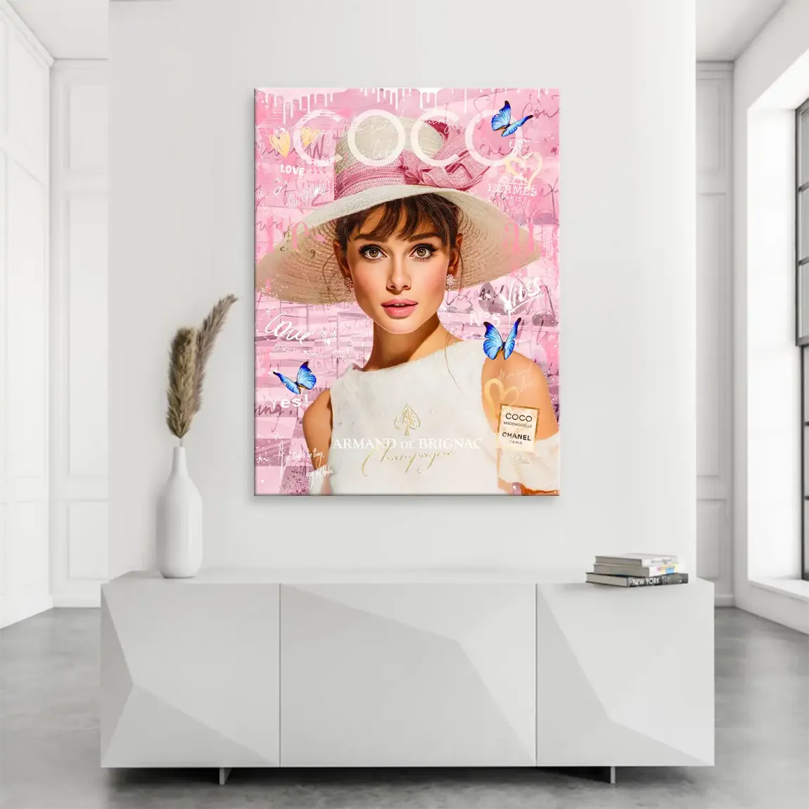 Audrey Hepburn Coco Armand Leinwand Bild INGALERIE