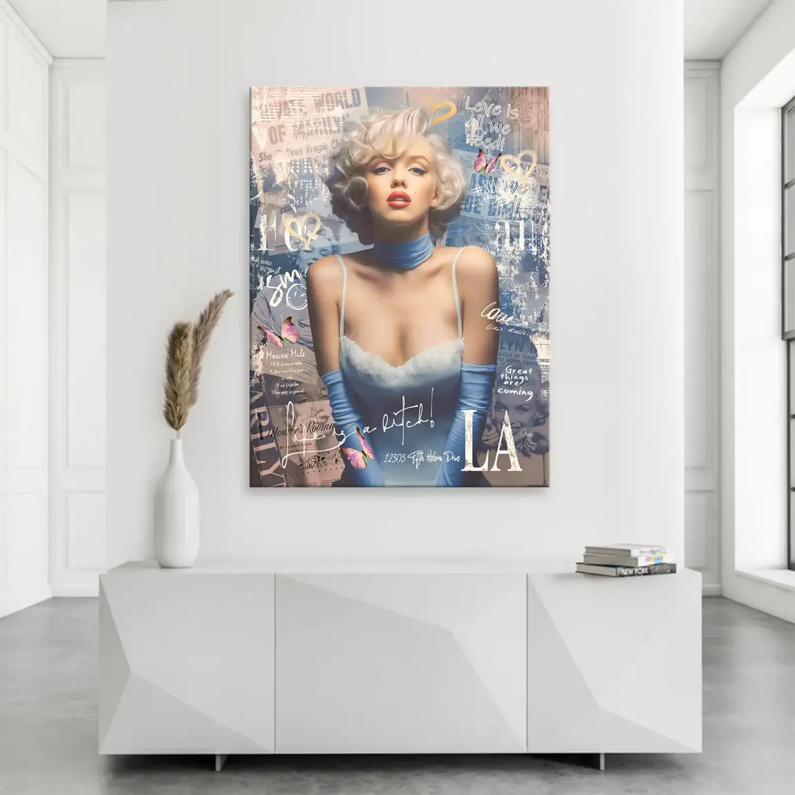 Marilyn Monroe Velvet Allure Leinwand Bild