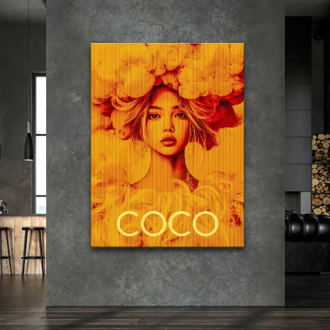 Coco Vision Leinwand Bild INGALERIE