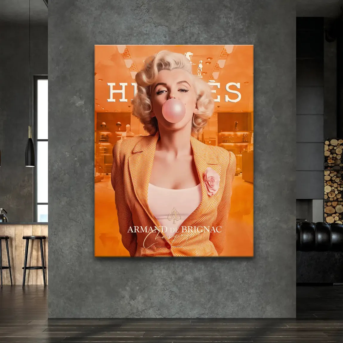 Monroe Bubble Glamour Leinwand Bild INGALERIE