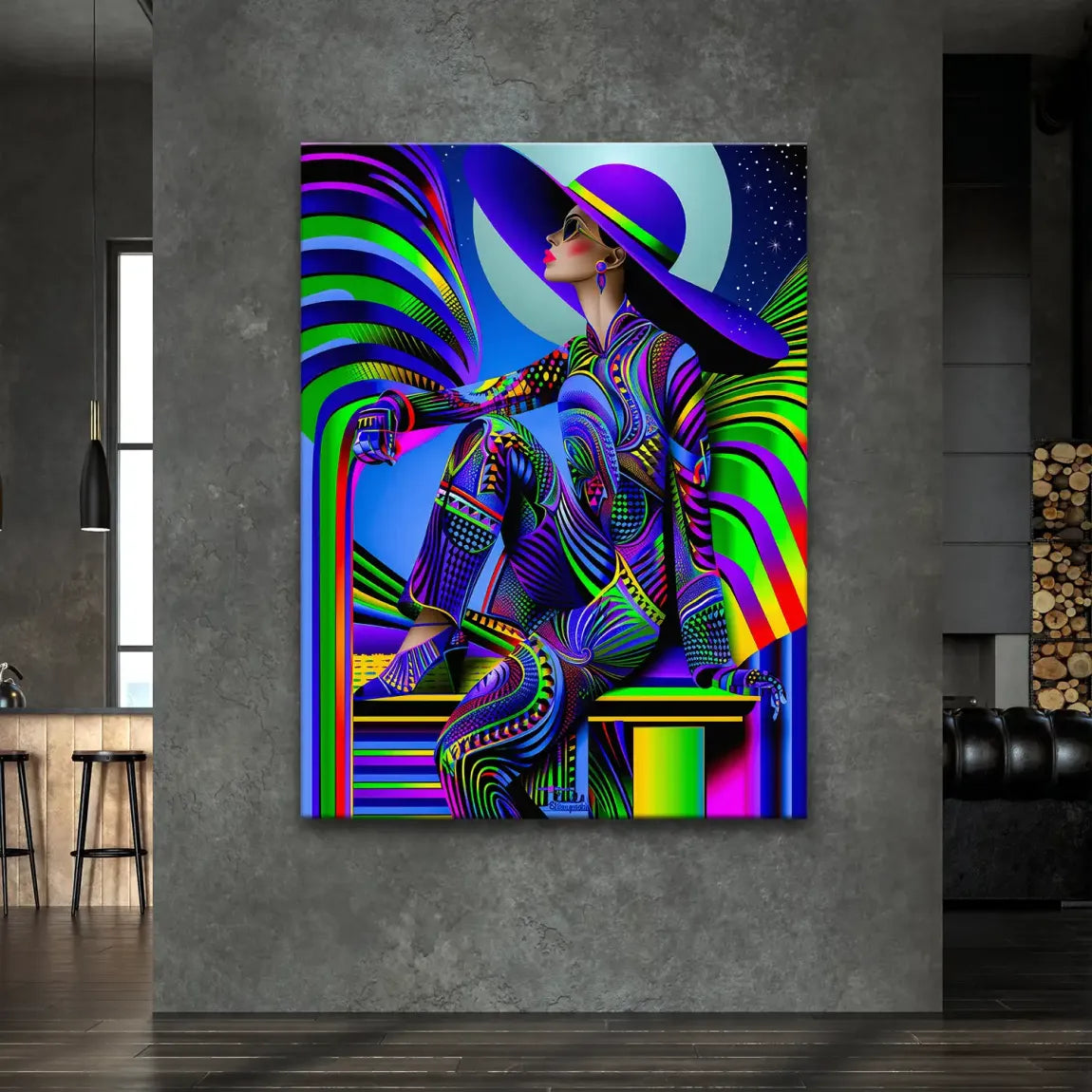 Abstrakt Glamour Leinwand Bild INGALERIE