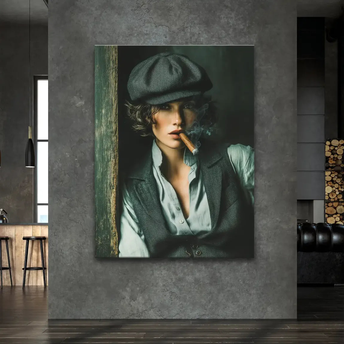 Smoke & Secrets Beauty Leinwand Bild INGALERIE
