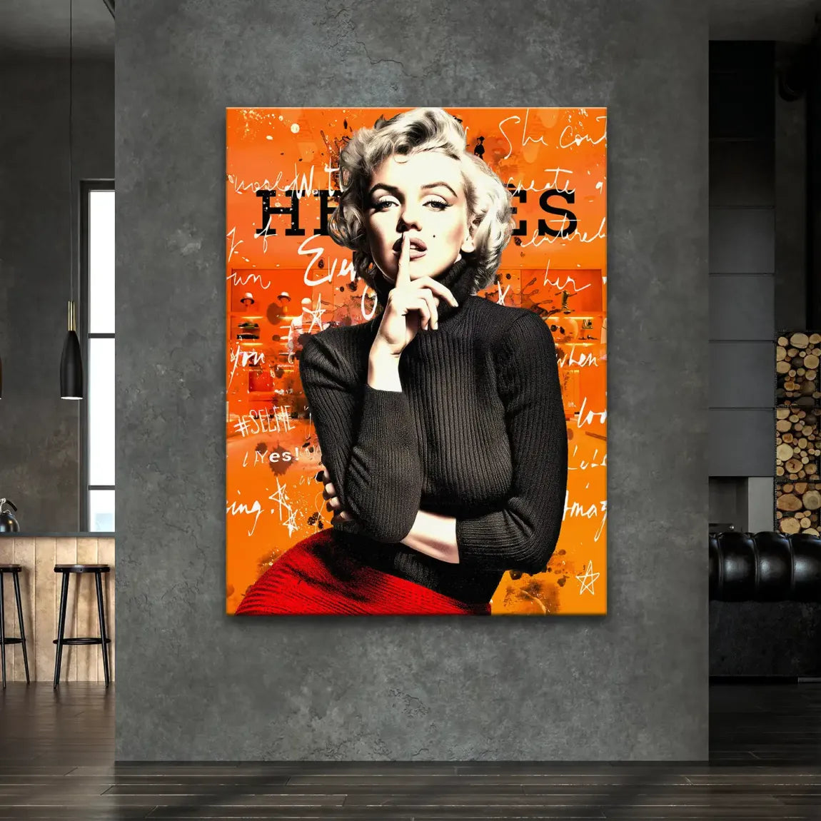 Monroe Secret Statement Leinwand Bild INGALERIE