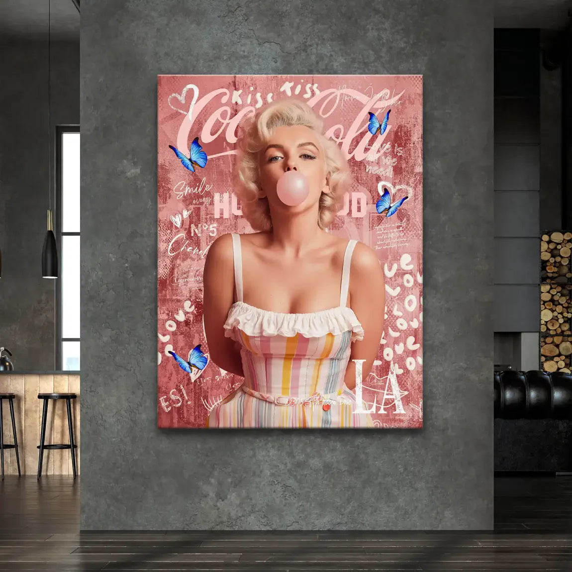 Bubble Pop Hollywood Leinwand Bild INGALERIE