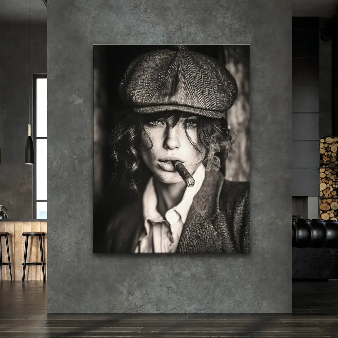 Beauty of Smoke and Silence Leinwand Bild INGALERIE