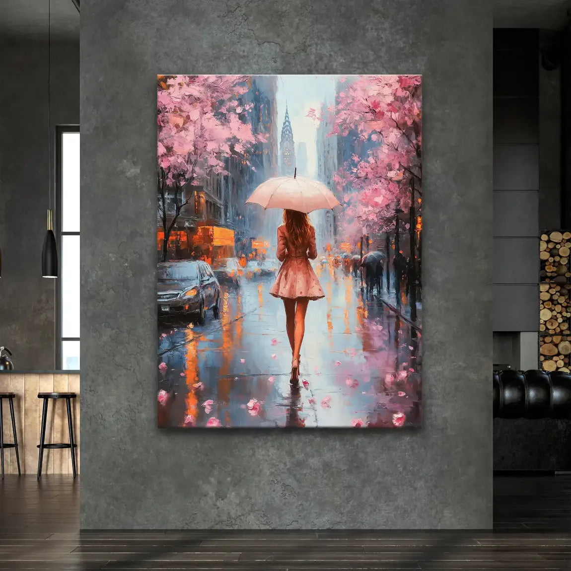 Color of Rain Leinwand Bild INGALERIE