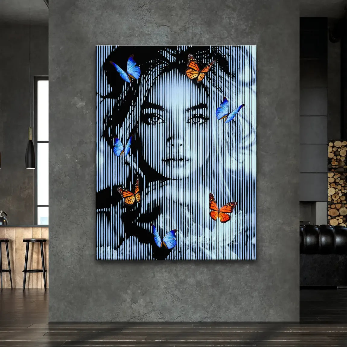 Flüstern der Schmetterlinge Leinwand Bild INGALERIE