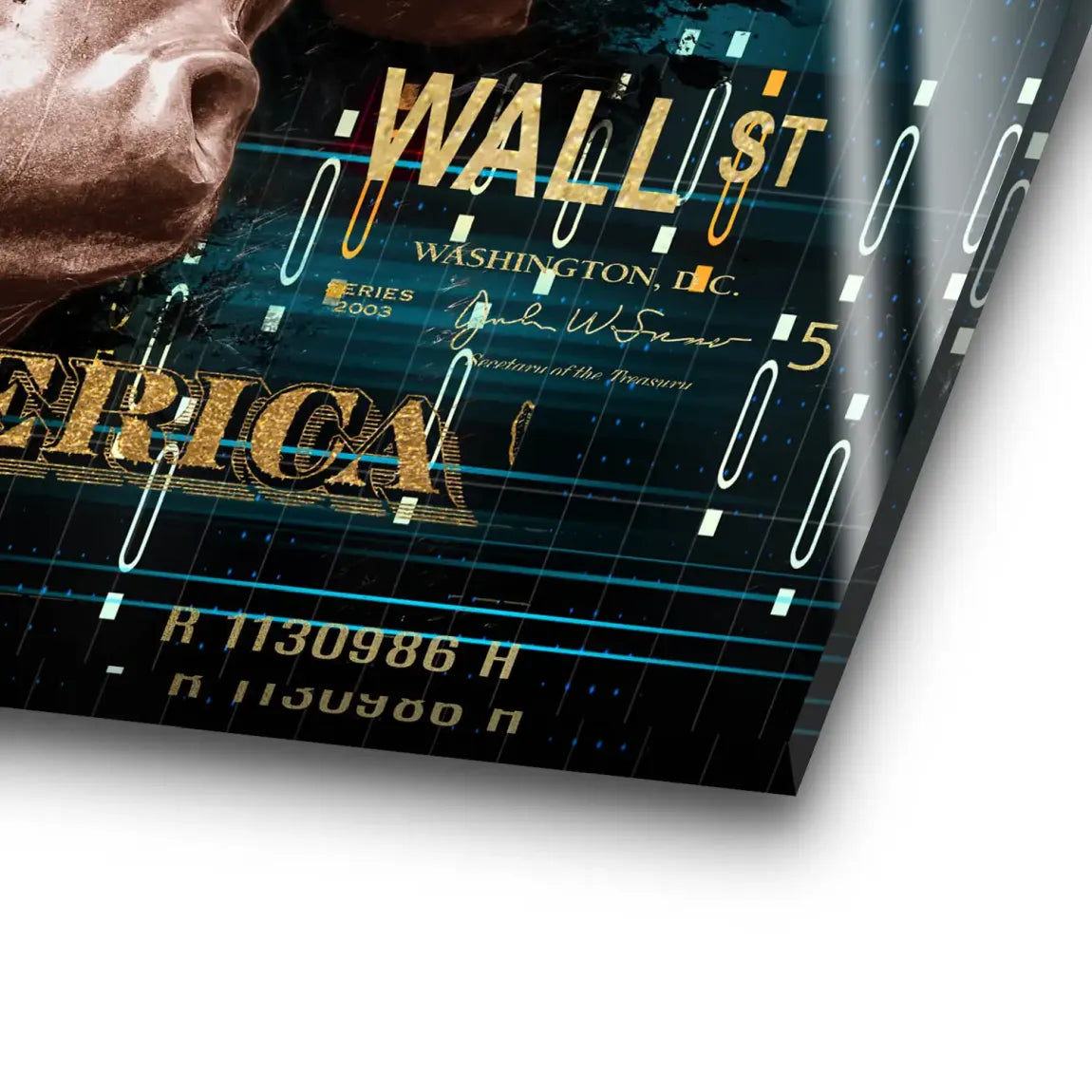 Dagobert Duck Wallstreet Acrylglas Bild