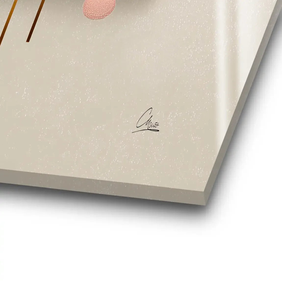 Golden Geometry Acrylglas Bild