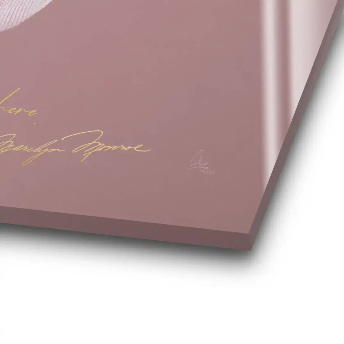 Marilyn Monroe Blush Acrylglasbild