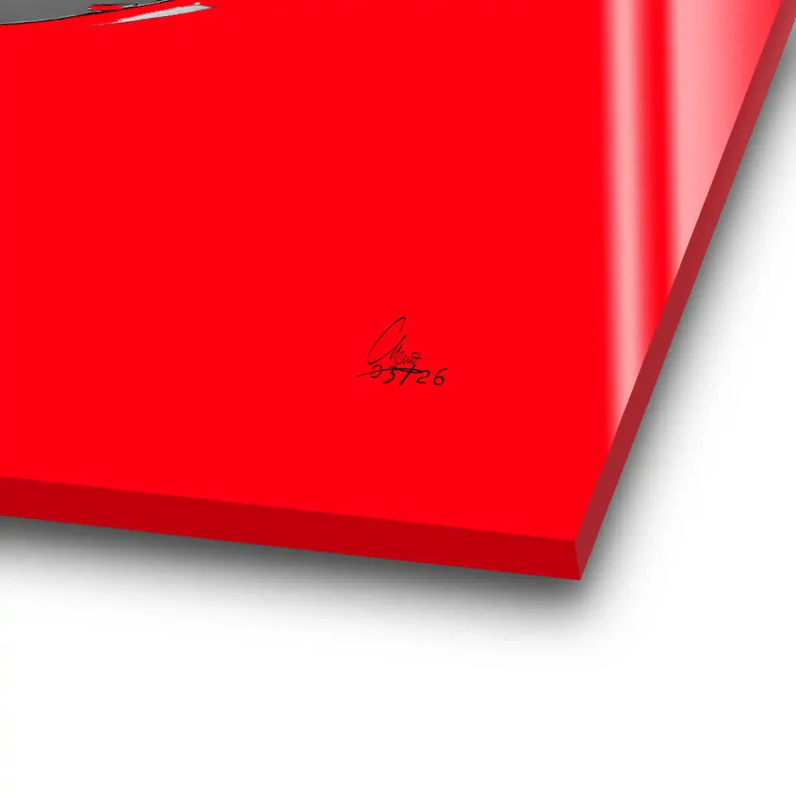 Rouge Abstrakt Acrylglasbild