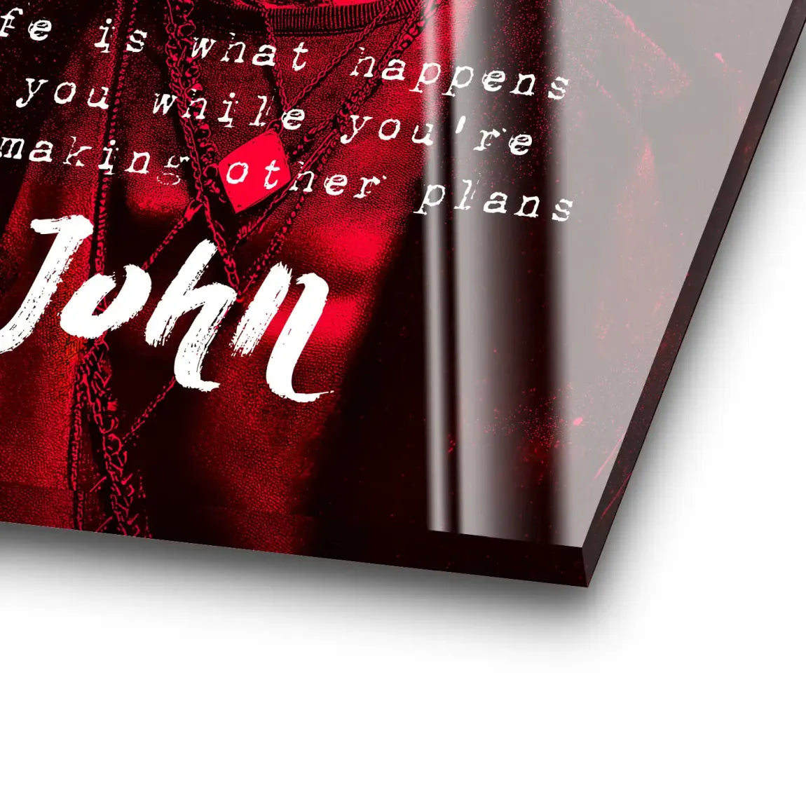 Lennon Red Vision Acrylglas Bild