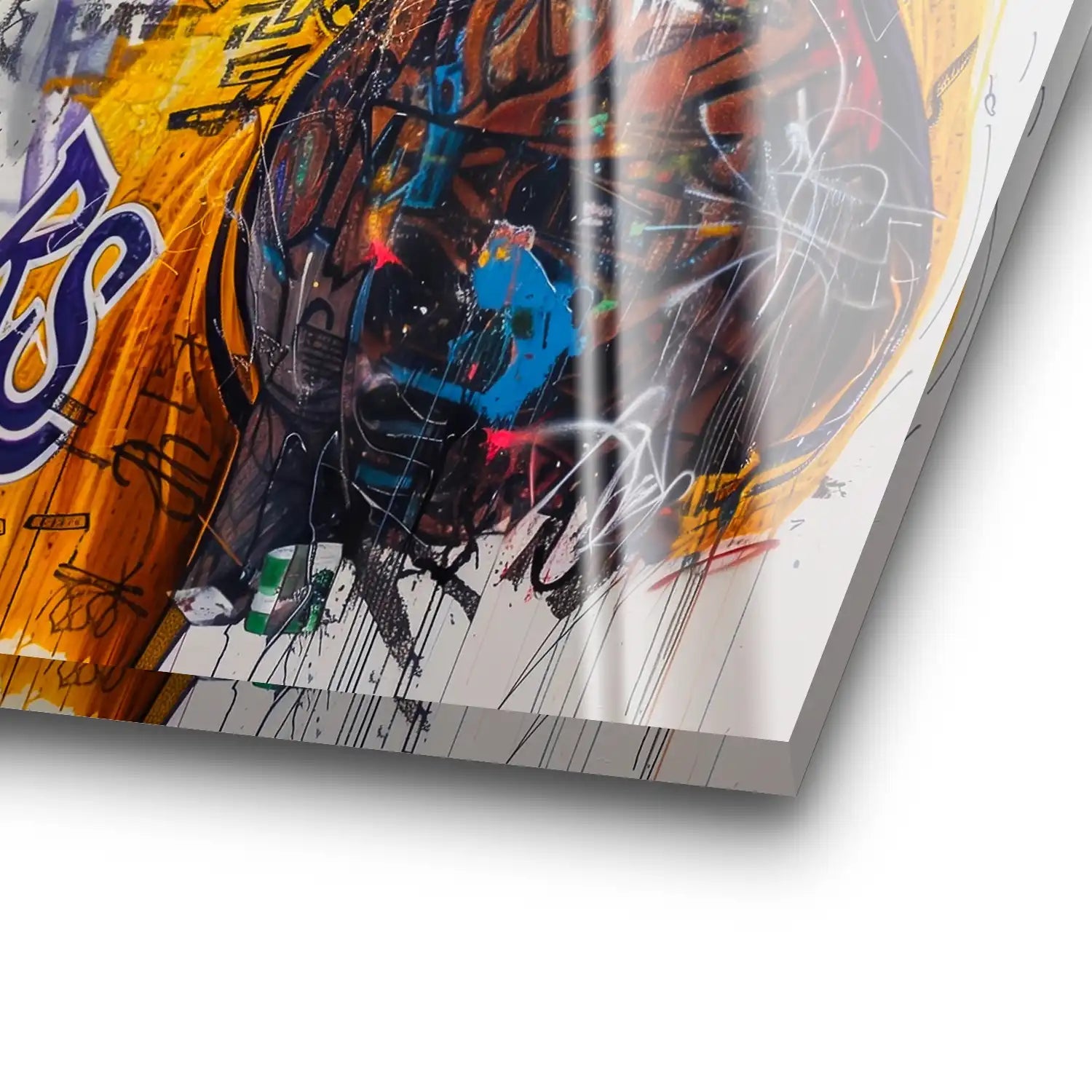 Kobe Basketball Graffiti Acrylglas Bild INGALERIE