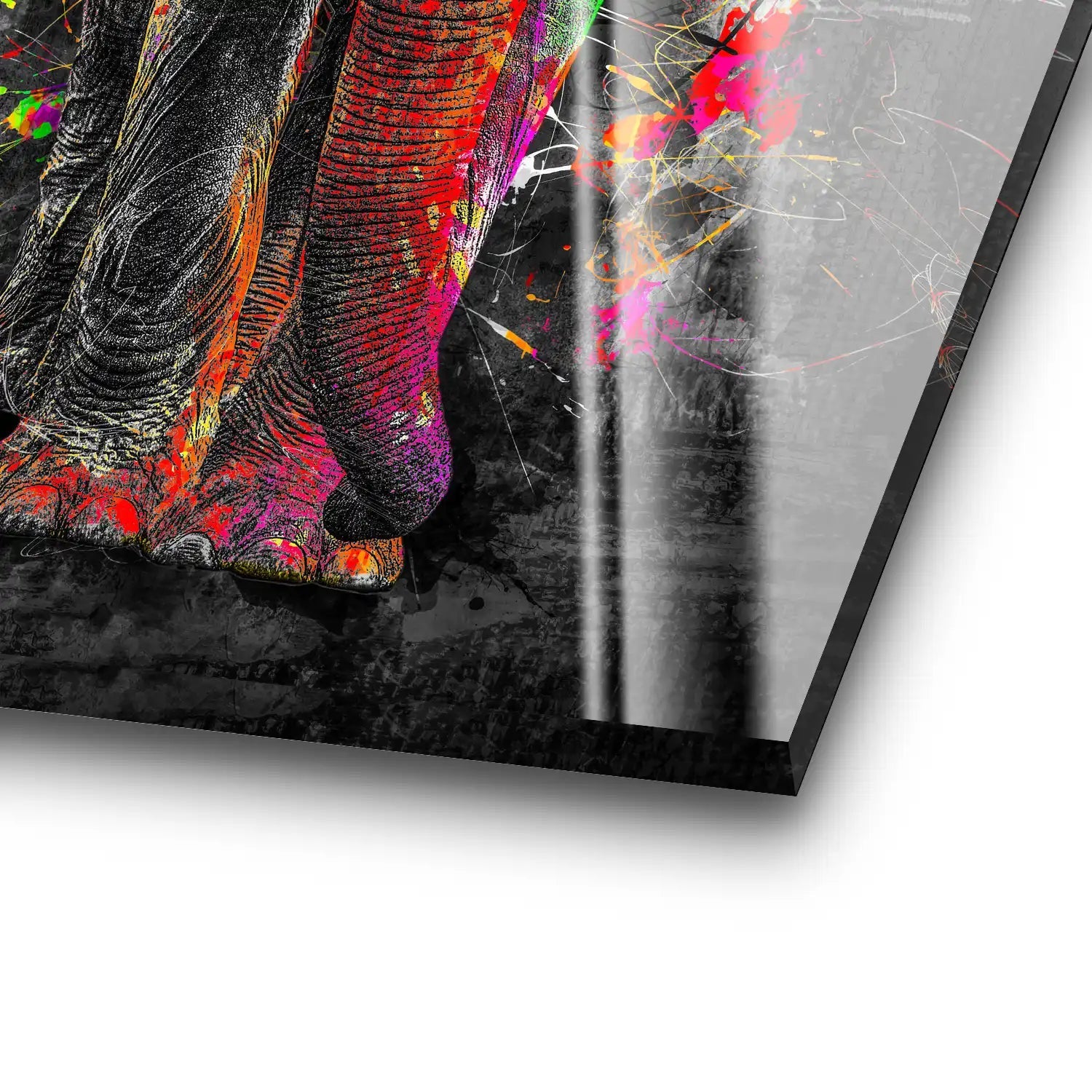 Elefant Abstrakt Style Acrylglas Bild INGALERIE