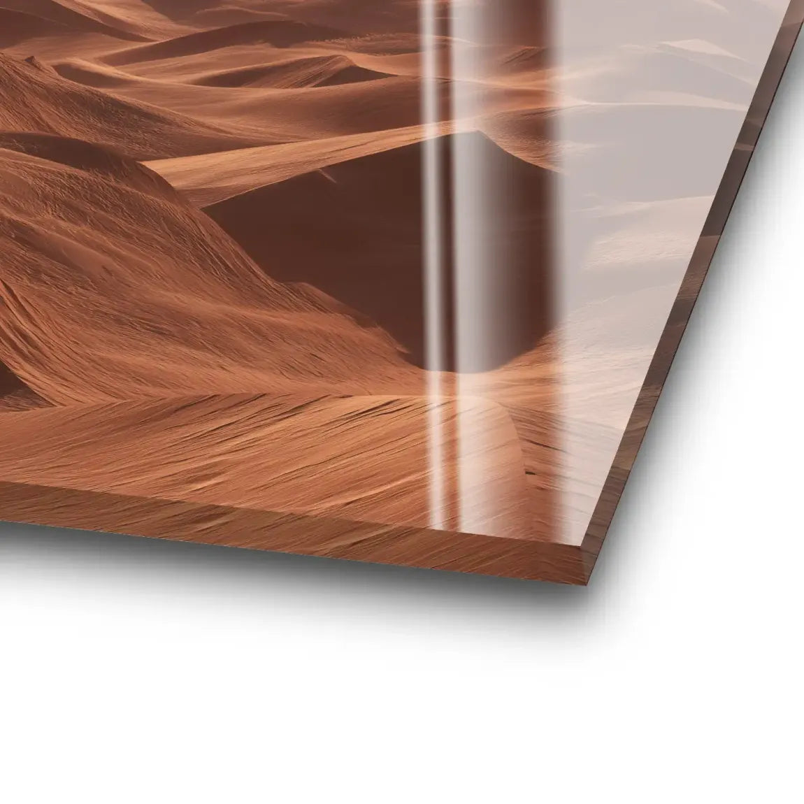 Goldene Wüste Acrylglas Bild