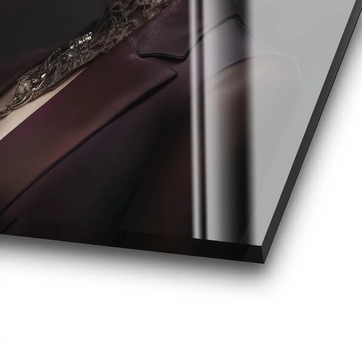 Elegante Lady mit Totenkopf-Make-up Acrylglas Bild INGALERIE