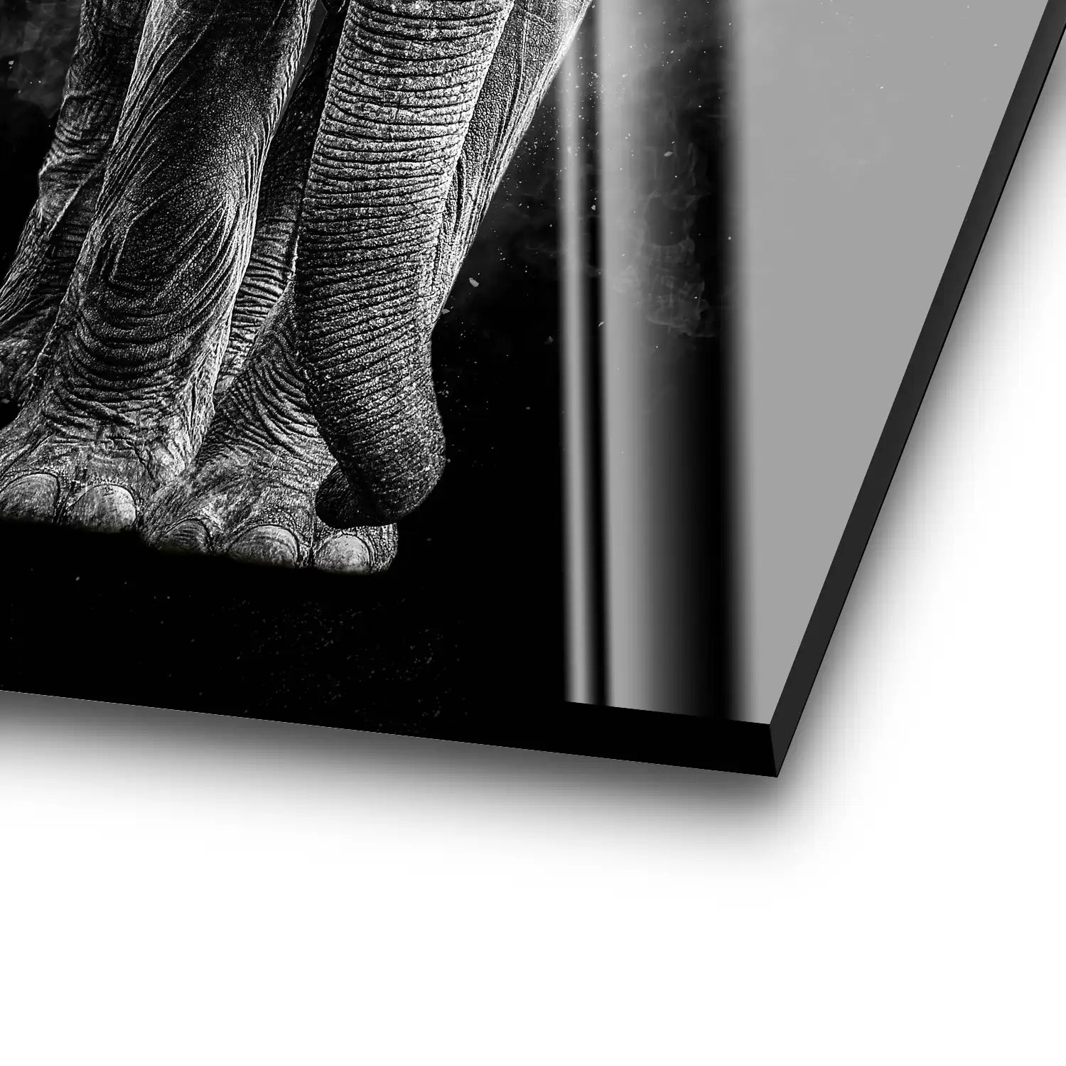 Elefant Abstrakt Dark Style Acrylglas Bild INGALERIE