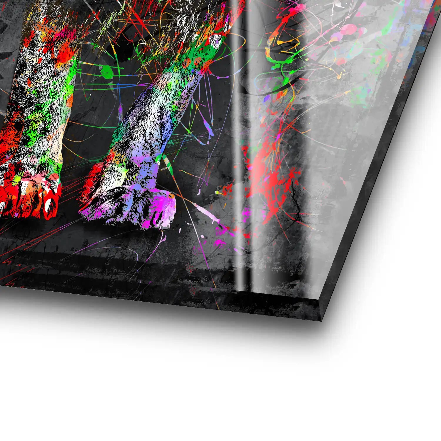 Löwe Abstrakt Acrylglas Bild INGALERIE