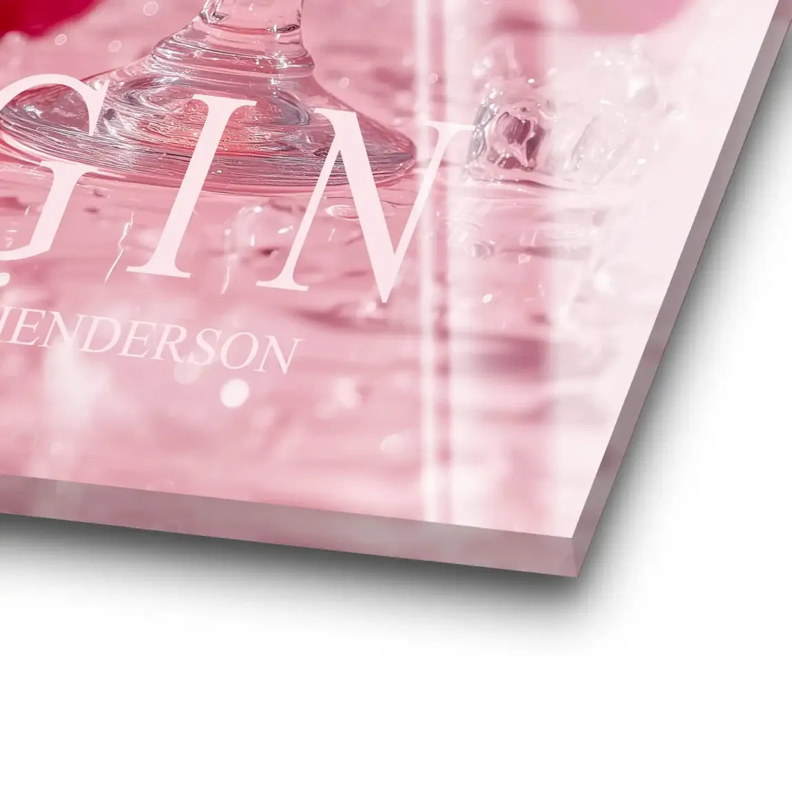 Gin Rosé Acrylglas Bild