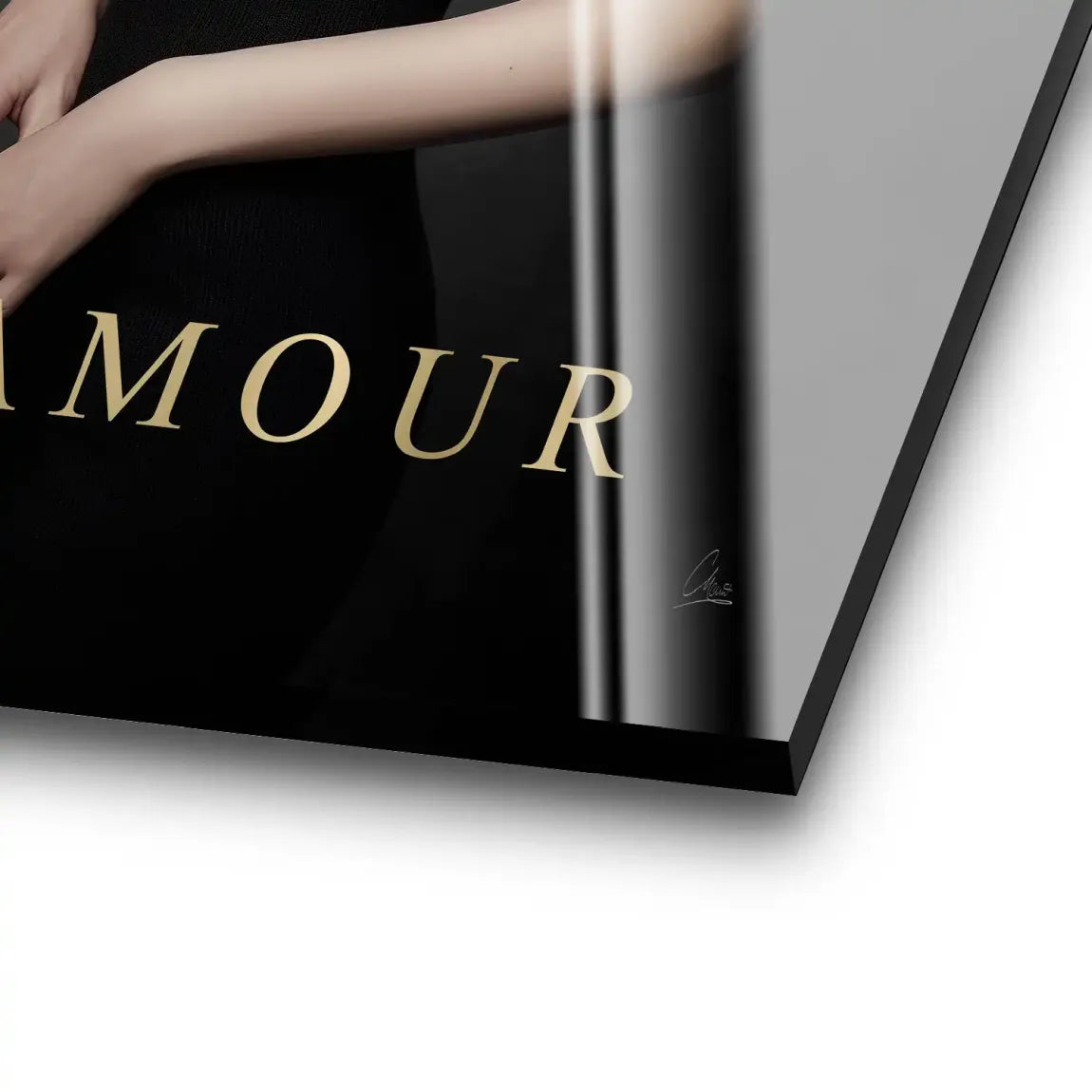 Audrey Glam Noir Acrylglas Bild